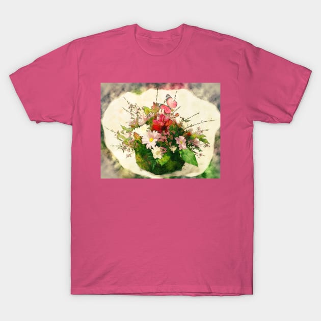 Butterfly Basket T-Shirt by FreeSpirit1